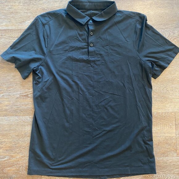 lululemon Evolution Short-Sleeve Polo Shirt: Black, Large - Picture 1 of 2